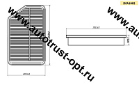 DOUBLEFORCE Фильтр воздушный DFA1005/ НЕ ПО VIC A-8001  