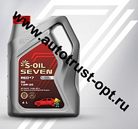 S-OIL  RED #7 SN/CF 10W-30 Synthetic Technology 4л Масло моторное