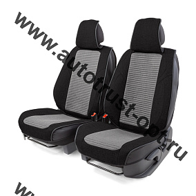 Накидка на передние сидения "CarPerfomance" 2шт CUS-3024 BK/GY