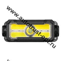 FOCUSray Фонарь налобный акку 18650 1200мАН 200 люмен, цифровой дисплей, USB кабель 