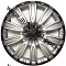 AWCC-14-07 AIRLINE Колпаки колесные R14" Торнадо+, серебристо-черный, карбон (комп 2шт)