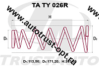 Пружина ТrustАuto TATY026R (48231-3H111) 