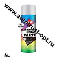 AIM-ONE Краска-спрей флуоресцентная защитный лак 450 мл (аэрозоль) SPF-LR1008