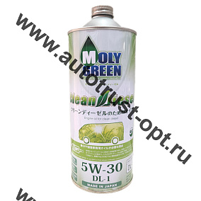 Масло моторное MolyGreen Clean Diesel 5W30  DL-1   1л 