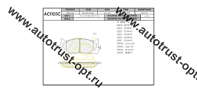 ANCHI Тормозные колодки AC1105C/PN-1521