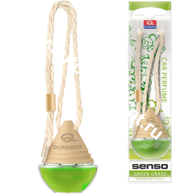 Ароматизатор подвесной "Dr. MARCUS" - SENSO WOOD аромат - Green Grass бутылка 8 мл