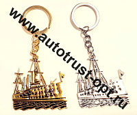 Брелок металлический сувенирный "АВРОРА" 