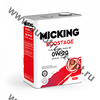 Моторное масло Micking Ecostage MG1 0W-20 синтетическое API SN/RC для бензиновых двигателей 4л