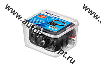 FOCUSray Фонарь налобный акку 18650 1200мАН индикатор зарядки, сенсор, USB кабель 