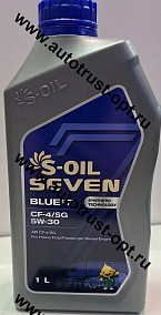 S-OIL  BLUE#7 CF-4/SG  5W-30  Synthetic Technology  (1л)  Масло моторное
