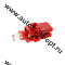 Светодиод 12V T5 BAX8,7D с патроном RED (A12-1,2бц) Маяк
