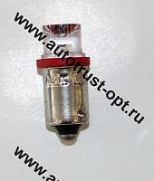 Светодиод 12V T8 BA9S Конус RED (A12-4, габарит) Маяк