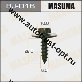 MASUMA Саморез 6х22мм (под ключ 10мм, набор 6шт) BJ-016