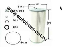 JHF Вставка масляная JO-029/O-620 (О-622)(15607-1340/1) Hino 