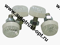 Болт крепления номера декоративный "ДельтаПро" малый белый (компл.)