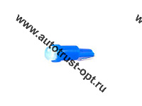 KS Лампа светодиодная T5 12V W2,0-4,6d синяя, COB диод, б/ц  малая