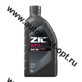 Масло моторное ZIC X7 LS  5W30 API SN/CF, ACEA C3, Dexos2 (универсальное, синт)  1л