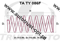 Пружина ТrustАuto TATY086F (48131-2C190)
