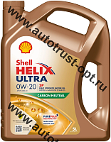 Масло моторное Shell Helix Ultra 0W20 API SP (бензин, синт) 4л