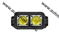 FOCUSray Фонарь налобный акку 18650 1200мАН  3,7V, сенсор 2 диода COB 3W