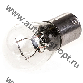 SKYWAY Автолампа P21W (1156) BA15s 24V 1-конт 21W   460Лм  СПУТНИК 2900К Теплый, кор min10	