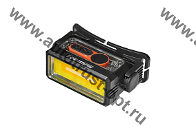 FOCUSray Фонарь налобный акку 18650 1200мАН 200 люмен, цифровой дисплей, USB кабель 