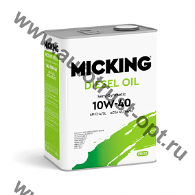 Моторное масло Micking Diesel Oil PRO2 10W-40 полусинт. API CI-4/SL для дизельных двигателей 4л