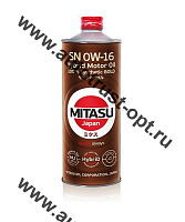 Масло моторное MITASU GOLD HYBRID SN  0W-16  1л синтетическое для бенз. двигателей  MJ-106/1