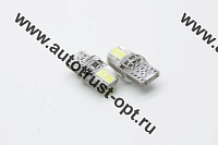 T10 (W5W)-3504-SJD 12V (1шт) светодиод белый