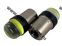 KS Лампа светодиодная 12V, COB диод 21W BA15s (1конт), силикон, белая (поворот, стоп-сигнал)