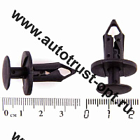 Клипса SKYWAY  S05601008 для кузова и внеш. обвеса со штырем нажимная 7,6х15,1х25,6мм для Nissan