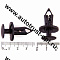 Клипса SKYWAY  S05601008 для кузова и внеш. обвеса со штырем нажимная 7,6х15,1х25,6мм для Nissan