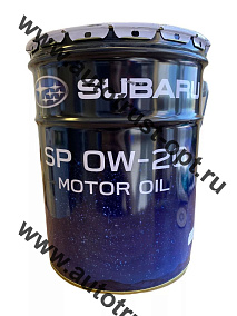 Масло моторное Subaru Motor Oil 0W20 API SP (бензин, синт) 20л