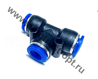 Фитинг пласт. Т-образный ф  4 мм