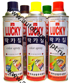 Lucky Краска спрей 321 (серебристый)