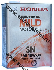 Honda ULTRA MILD 10W30 SN/GF-5  4л