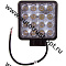 Фары светодиодные OF ROAD SKYWAY 107*107мм 12V/24V 48W 6000K 16 диодов дальний свет