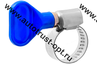 Хомут  червячный с ключом 10-16 (тип бабочка)