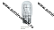 KurumaKit  Лампа автомобильная накаливания T20 W21/5W.  12V.21/5W.W3x16d б/ц белая (1891)