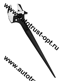 VertexTools Ключ разводной , трубный ,молоток ,лом 4 в 1 300 мм