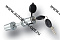 Замок запорный 9/32" прямой CP-7001C