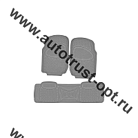 SKYWAY Коврик салона Hot-3 3пр.Полиуретан.серый (п.71,5*50,5см,з.43*156см)