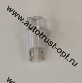 Светодиод 24V T10W2.1x9.5d Конус WHITE (A24-5бц, габарит, повторитель поворота) Маяк