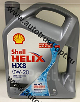 Shell Helix HX8  SP  0W-20, моторное масло, 4 л  