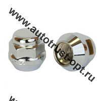 Гайка М 12*1,25*23 конус, ключ 19, хром 
