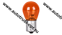 KurumaKit  Лампа накаливания S25 PY21W Amber. 12V.21W.BAU15s оранж (4570A)
