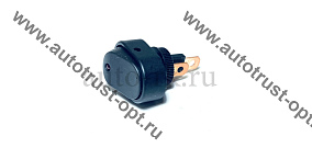 Выключатель клавиша "овальная" (с подсветкой/синяя)