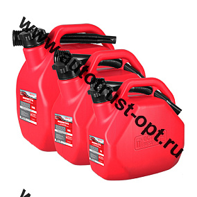 3ton Канистра OCTANE RESERVE 10л ОРАНЖЕВАЯ для топлива (усиленная) с крышкой и лейкой