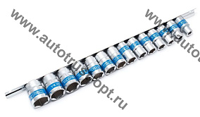 KINGTUL Набор головок 14пр. 1/2" (6-ти гран., 8-24мм) на метал. планке в блистере (KT-3030)