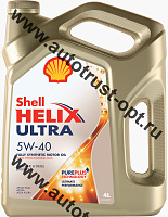 Масло моторное Shell Helix Ultra 5W40 API SN/CF (универсальное, синт) 4л